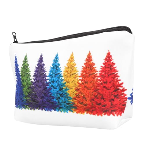 minkissy 1stück Weihnachts-Make-up-Tasche Für Damen Tragbare Kosmetiktasche Und Toilettentasche Für Schule Und Outdoor-aktivitäten Schickes Design Mit Festlichem Druck von minkissy