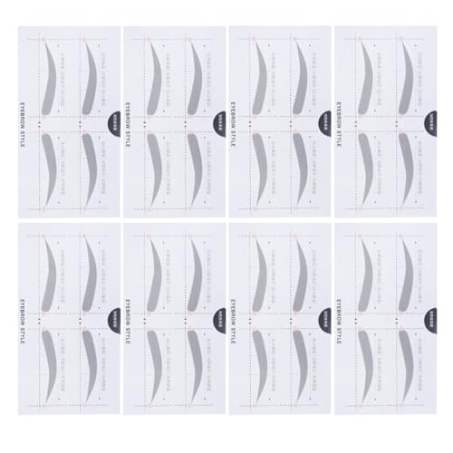 minkissy 2tasche Augenbrauenschablonen Für Präzises Augenbrauenzeichnen Augenbrauen Aufkleber Für Und Mädchen Für Symmetrische Und Makellose Augenbrauen -s von minkissy