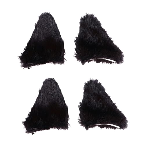 2 Paar Katzenohren Haarnadel Katze Ohr Haar Clips Für M?dchen Katze Ohr Haar Barrettes Anime Cosplay Clips Pelz Ohren Haar Clip Katze Ohren Cosplay Clips Bilden Halloween Flanell von minkissy