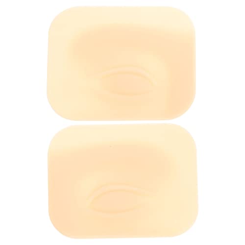 minkissy 2 Paar make-up praxis haut Bausatz Lockenwickler Brauengel klar make up practice board makeup practice face werkzeug Make-up-Praxis-Versorgung gefälschte praktische Haut Kieselgel von minkissy