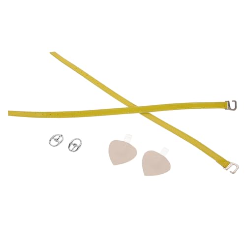 minkissy 2 Paare Anti-Drop-Schnürsenkel Schuhe für Frauen Schuhbänder für Absätze Schuhband High Heels Frauen Fersen Robust Schuhschnürsenkel hohe Fersenriemen abnehmbar Schuhe Spitze Gelb von minkissy