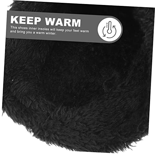 minkissy 2 Paare Flauschige Clogs Einlegesohlen Warm Gefüttert Winter Weiche Schuhsohlen Ersatz Für Damen Hausschuhe Komfortabel Waschbar Wärmend von minkissy