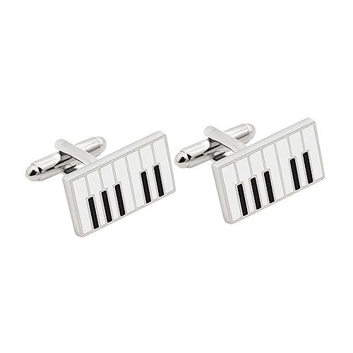 minkissy 2 Paare Herren Manschettenknöpfe mit Klavierdesign Cufflinks für Anzug Hemd Perfektes Accessoire für Hochzeiten Business Meetings Formelle Anlässe minkissy 2 Paare Herren Manschettenknöpfe mit Klavierdesign Cufflinks für Anzug Hemd Perfektes Accessoire für Hochzeiten Business Meetings Formelle Anlässe von minkissy