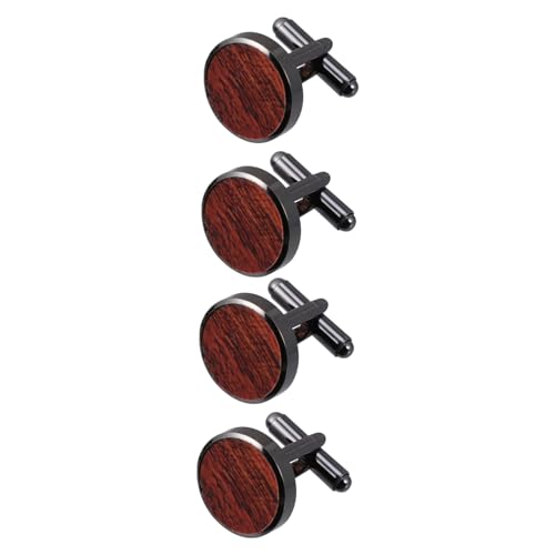 minkissy 2 Paare Holz Manschettenknöpfe für Herren Runde Französische Hemdmanschettenknöpfe Braun für Besondere Anlässe Langlebig und Leicht für Hochzeit und Festivitäten minkissy 2 Paare Holz Manschettenknöpfe für Herren Runde Französische Hemdmanschettenknöpfe Braun für Besondere Anlässe Langlebig und Leicht für Hochzeit und Festivitäten von minkissy