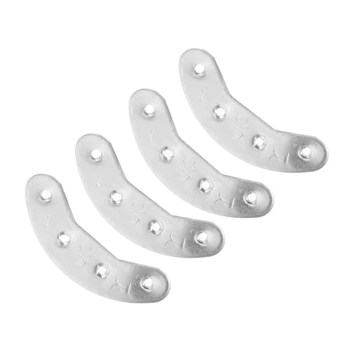 minkissy 2 Paare Metal Heel Plates Schuhsohlen Reparaturset Hochfeste Boot Heel Pads für Herren Outdoor Alltagsschutz Langlebige Anti-abnutzungsschutz von minkissy