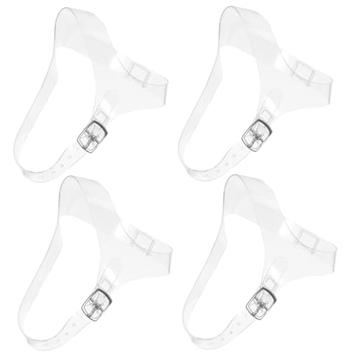 minkissy 2 Paare Transparent Elastische High Heel Schuhriemen mit Verstellbarer Schnalle Abnehmbare Anti loose Schuhbänder für Damen Pumps Rutschfeste Tpu Schnürsenkel zum Sicheren Halten von minkissy