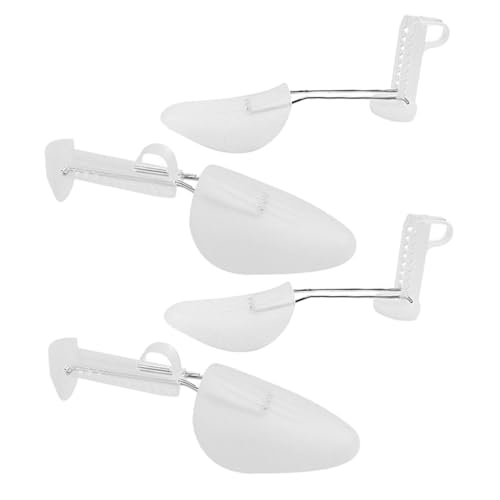 minkissy 2 Paare Verstellbare Kunststoff Schuhspanner für Herren Falten und Verformungsschutz Schnelle Anwendung Formhalter für Boots Sneaker und Lederschuhe Transparent von minkissy