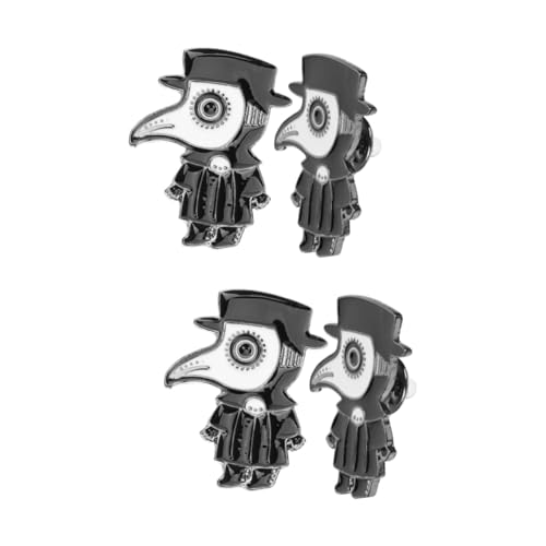 minkissy 2 Sätze Ästhetische Doctor Pin Broschen Schwarze Emaille Doctor Anstecknadeln Für Kleidung Taschen Schals Für Verschiedene Outfits Anlässe 2 Stück * 2 von minkissy