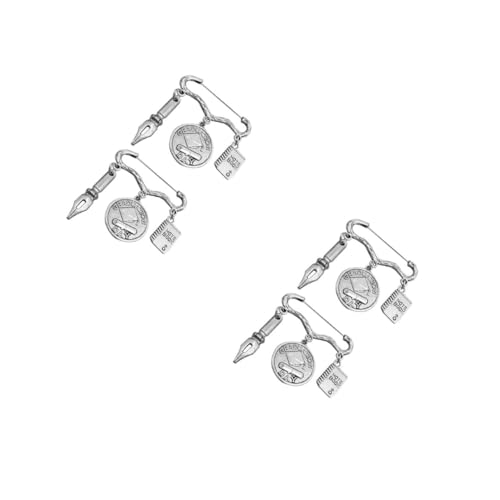 minkissy 2 Sätze Brosche Zum Gedenken An Den Abschluss Graduierungsbrosche Abschlussbrosche Pin Kleid Brosche Brosche Pin Kleiderstift Party Brosche 2 Stücke * 2 von minkissy