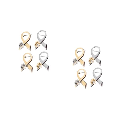 minkissy 2 Sätze Cartoon Broschen Niedliche Hundepfoten Anstecknadeln Hochwertigem Legierungsmaterial Für Kleidung Taschen Hüte Und Schals Elegantes Schleifen Design Für Einen 4 Stück * 2 von minkissy