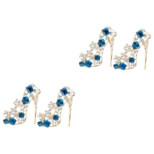 minkissy 2 Sätze Farbige High Heel Broschen Glitzernde Anstecker Für Outfits Partys Besondere Anlässe Hochwertige Verarbeitung Stilvolles Design 2 Stück * 2 von minkissy