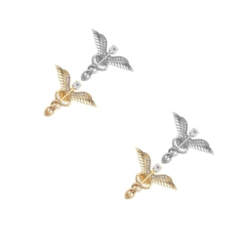 minkissy 2 Sätze Flügel Brosche Chic Anstecknadeln Für Kleidung Hüte Schals Und Taschen Für Und Besondere Anlässe Hochwertigem Legierungsmaterial Gefertigt 2 Stücke * 2 von minkissy