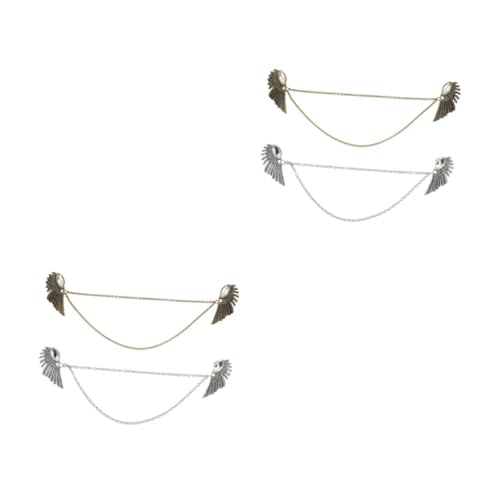 minkissy 2 Sätze Kragenclip Mit Design Vintage Pullover Verschlüsse Für Shirts Strickjacken Für Kleidung Accessoires 2 Stücke * 2 von minkissy