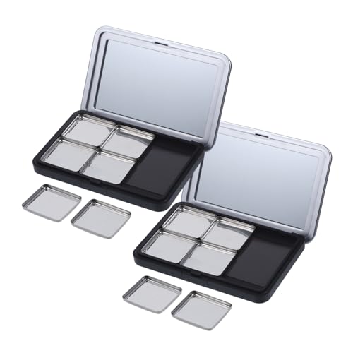 minkissy 2sätze Leere Lidschattenpalette Nachfüllbar Pigment Tray Halter Container Für Kosmetika Aufbewahrungsbox Lidschattenbox Diy Organizer Haushalt von minkissy