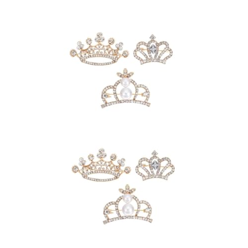 minkissy 2 Sätze Mode Brosche Anstecknadel Mit Schmuckstücke Für Kleidung Für Tägliche Outfits Und Besondere Anlässe Accessoires Für Damen 3 Stück * 2 von minkissy