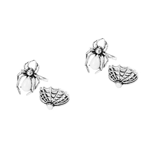 minkissy 2 Sätze Retro Spider Ring Teiliges Punk Ring Für Halloween Weihnachten Verstellbar Hautfreundlich Für Partys Besondere Anlässe 2 Stücke * 2 von minkissy