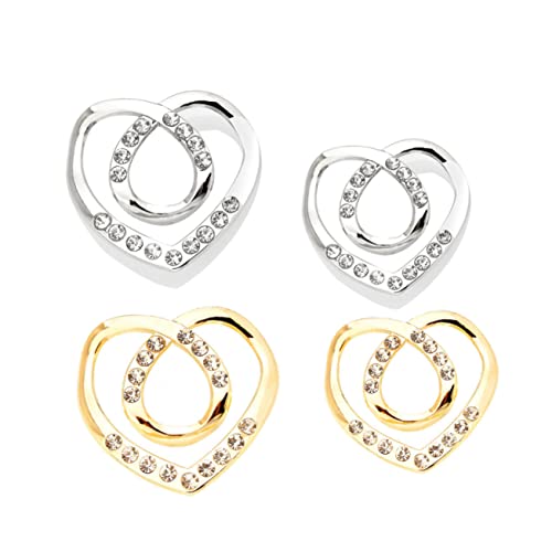 minkissy 2 Sätze Teiliges Dekorative Kleidungsecken Knöpfe Stilvolle Seidenschal Schnallen Für Multifunktionale Kleidungsaccessoires Rutschfest Und Vielseitig 4 Stücke * 2 von minkissy