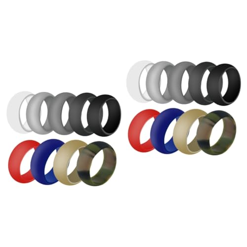 minkissy 2 Sätze Teiliges Silikon Sport Ringe Für Verstellbare Hautfreundliche Eheringe Zufälligen Farben Für Sport Sicher Zufällige Farbe 9 Stück * 2 minkissy 2 Sätze Teiliges Silikon Sport Ringe Für Verstellbare Hautfreundliche Eheringe Zufälligen Farben Für Sport Sicher Zufällige Farbe 9 Stück * 2 von minkissy