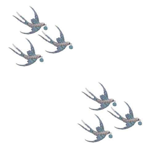 minkissy 2 Sätze Teiliges Swallow Legierungsbrosche Für Damen Anstecknadel Für Kleidung Taschen Accessoires 3 Stücke * 2 von minkissy