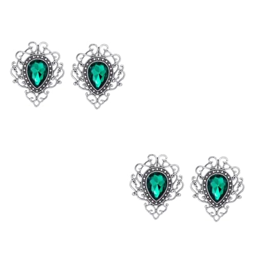 minkissy 2 Sätze Vintage Brosche Für Damen Schmuck Anstecknadeln Mit Grünen Edelsteinen Für Partys Hochzeiten Und Besondere Anlässe 2 Stück * 2 von minkissy