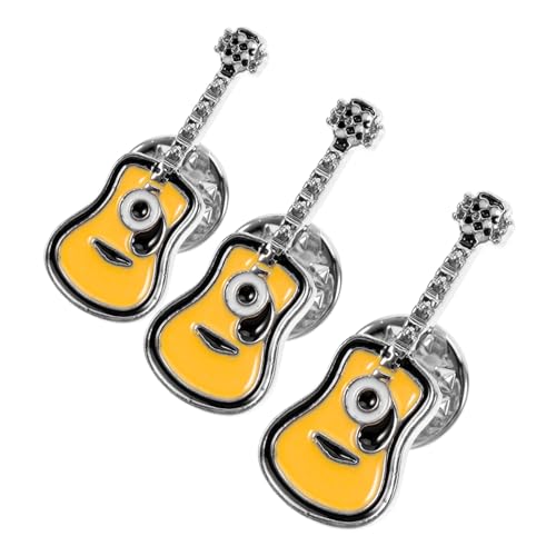 minkissy 2 Sätze Vintage Punk Gitarren Broschen Retro Anstecknadeln Für Kleidung Taschen Jacken Kreative Mode Accessoires Für Freunde Familie 3 Stück * 2 von minkissy