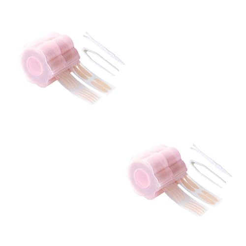 minkissy 2 Sätze doppelter Augenlidaufkleber Stamping-Nagellack doppelseitiges Augenlidband doppelter augenlid aufkleber Doppellidklebeband doppelter Augenlid-Aufkleber Spitzen-Augenlidband von minkissy