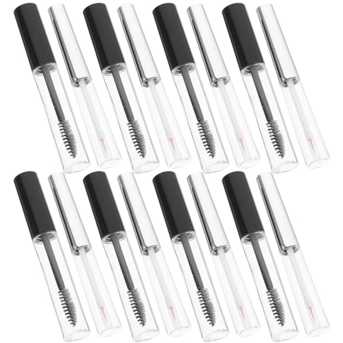 minkissy 2 Sätze Wimperntusche Tragbare Mascara-flasche Wimpernbonder Leere Mascara-flaschen Wimpernentferner Wimpern Stab Rohr Leeres Wimpernröhrchen Probe Plastik Selbstgemacht Reisen von minkissy