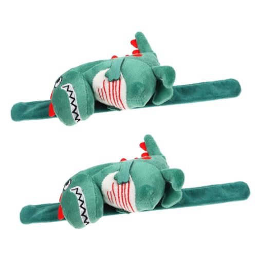 minkissy 2 Stck Plüsch Tier Slap Armbänder Niedliche Dinosaurier Schnapparmbänder für Partygeschenke und Sicher und Komfortabel für Kleinen von minkissy
