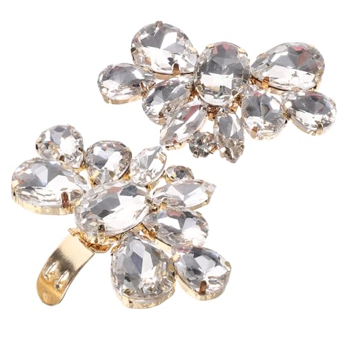 minkissy 2stücke Hochzeitsschuhclips Glitzer Schuhanhänger Schuhschnalle Abnehmbar Glitzernd Für Damen Pumps Partys Geburtstage Bankette von minkissy