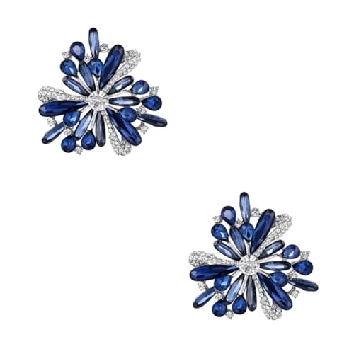 minkissy 2 Stck. Farbige Brosche für Damen Anstecknadel mit Rhinestones für Hochzeiten Partys Tägliche Outfits für Weihnachten Geburtstage von minkissy