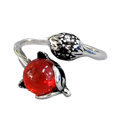 minkissy 2 Stck. Vintage Silber Ring für Damen Verstellbarer Finger Schmuck für Festivals Partys und Alltag Einzigartiges Design für Stilvolle von minkissy