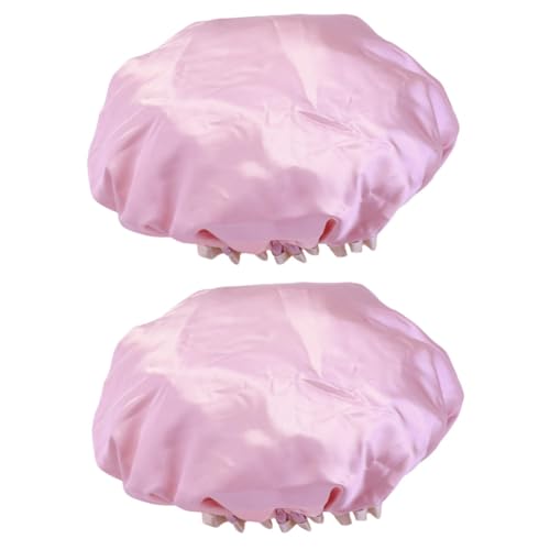 minkissy 2 Stücke Komfortable Haar Styling Bad Hut Haar Salon Kappe Für Make-up Entferner Schönheit von minkissy
