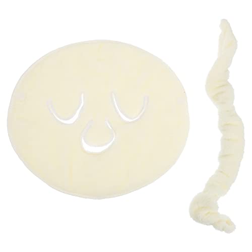 minkissy 2 Stk Maske Handtuch feuchtigkeitsspendendes Gesichtstuch Gesichtstücher Seide cooling towel kühlendes handtuch handtücher Aufhellendes Gesichtstuch Frauen-Polyester-Handtuch Beige von minkissy