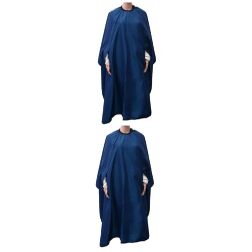 minkissy 2 Stk Salonkleider Salon-Nylon-Umhang Robe für Männer Arbeitsjacken für Herren Herren-Overalls Friseurkleid Salonumhang Haupt Mantel Pflegekleidung Schürze Mann Arbeitskleidung von minkissy