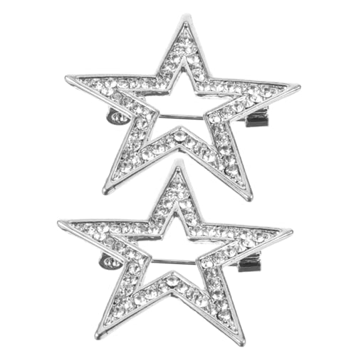 minkissy Elegante Sternbrosche Für Damen Strass-anstecknadel Vielseitiges Accessoire Für Anzüge Muttertag von minkissy