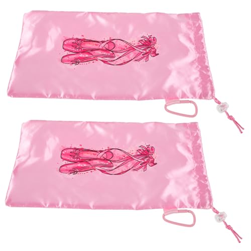 minkissy 2stücke Netz-schuhtasche Für Ballettschuhe Kordelzug Aufbewahrungstasche Für Spitzenschuhe Tanz-Organizer Für Mädchen Und Damen Reisebegleiter Für Tanzunterricht von minkissy