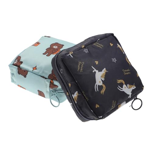 minkissy 2 Stück Aufbewahrungstasche für Damenbinden und Teiliges Praktische und Leichte Hygienebeutel für Unterwegs mit Glattem Reißverschluss für Reisen und Täglichen Gebrauch von minkissy