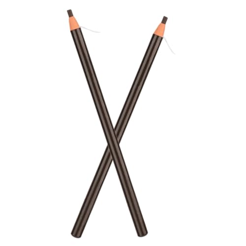 minkissy 2 Stück Wasserfester Augenbrauenstift Schweißfest Langlebig Für Natürliche 3d-augenbrauen Kaffee Mit Peel off Design von minkissy