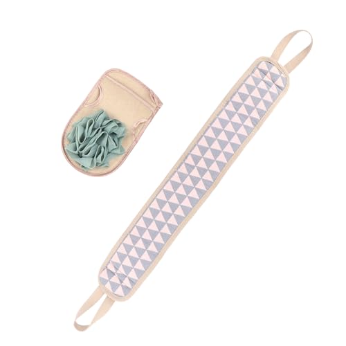 minkissy 2stücke Badehandschuh Peeling-gurt Duschhandschuhe Bademassagebürste Badetuch Badetücher Körperpinsel Hautmasseur Badezimmerzubehör von minkissy