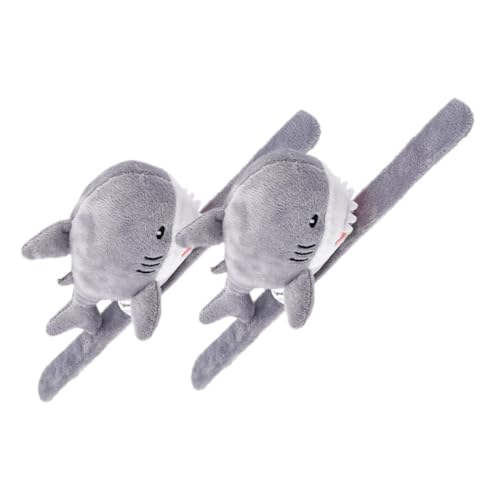 minkissy 2 Stück Cartoon Plüsch Slap Armband Kuscheltier Slap Band für und Sicher für Partys und Spielspaß von minkissy
