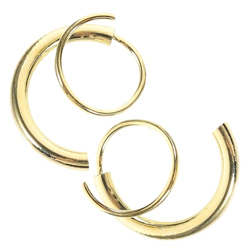 minkissy 2 Stück Minimalistische Ohrkletterer 14K Kupfer Verdrehte Helix Ohrringe für Frauen Spiralohrringe im Eleganten Design von minkissy