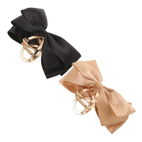 minkissy 2stücke Schleifenklammer Haarklammern Für Dünnes Haar Große Haarklammer Lange Haarklammer Für Frauen Für Frauen Schleifenklammer von minkissy