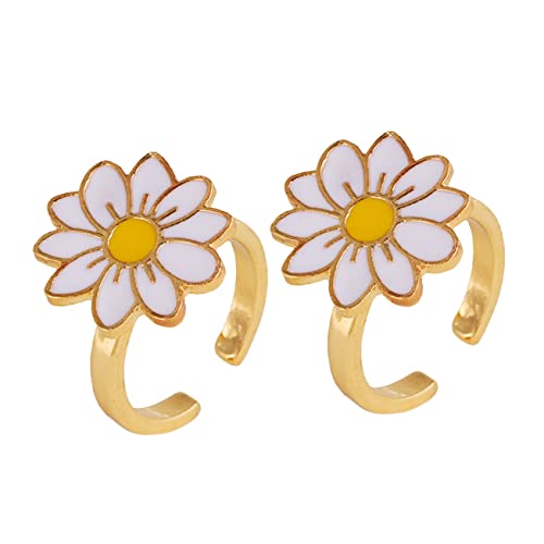 minkissy 2stücke Rotierender Drehbarer Zappelring Für Junge Mädchen Erwachsene Stress Schmuck Fidget Mit Verstellbarer Funktion von minkissy