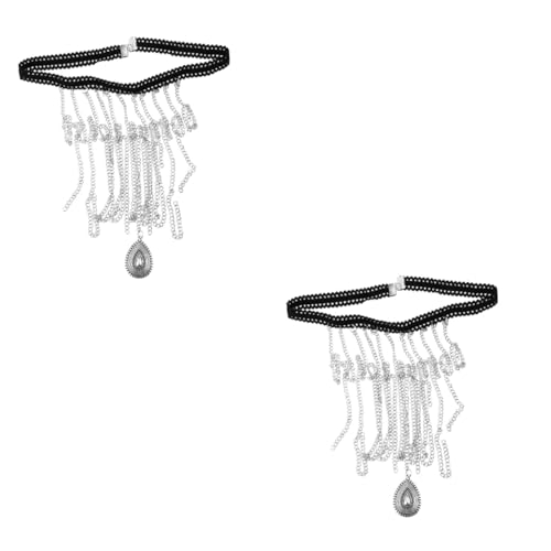 minkissy 2 Stück Elastische Beinkette mit Quasten Körperkette für Strand Club und Nachtleben Modischer Damen Schmuck zur Betonung der für Besondere Anlässe von minkissy