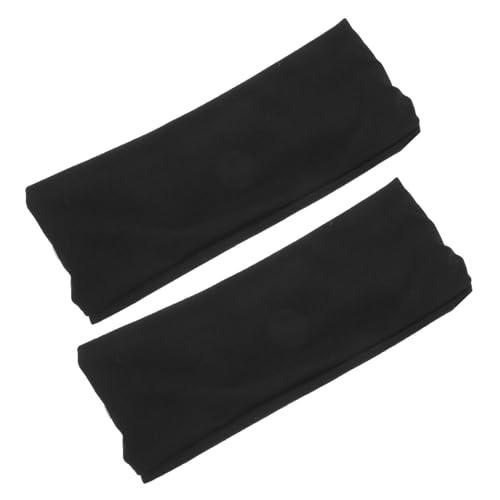 minkissy 2 Stück Elastisches Yogastirnband mit Knopf Atmungsaktives Dehnbares Sporthaarband für Damen Komfortabel Kopffreundlich Waschbar für Fitness und Alltag von minkissy
