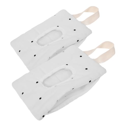 minkissy 2 Stück Feuchttücher Behälter Nachfüllbar Großer Fassungsvermögen Weicher Baumwoll Wipes Spender Für Kinderwagen Auto Reise Aufbewahrungstasche von minkissy