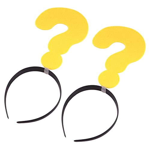 minkissy 2 Stück Fragezeichen Stirnband Massage Gesichtskissen Fragezeichen Haarband Sonnenbrillen Stirnband Fragezeichen Kostüm Fragezeichen Hut Haar Stirnband Abschlussball Make minkissy 2 Stück Fragezeichen Stirnband Massage Gesichtskissen Fragezeichen Haarband Sonnenbrillen Stirnband Fragezeichen Kostüm Fragezeichen Hut Haar Stirnband Abschlussball Make von minkissy
