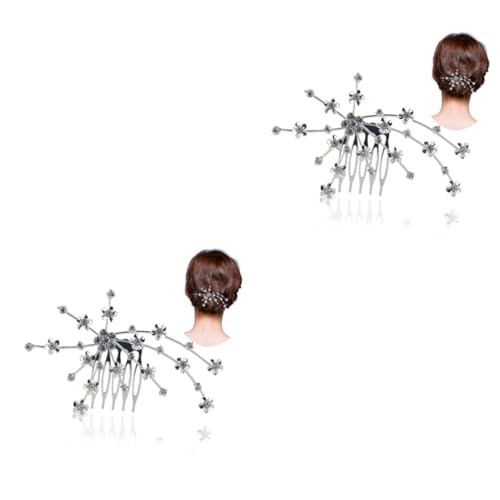 2St haar spangen haarclips brauthaatschmuck haargreifer haar klemmen hair comb Brauthaarkamm Haarkamm hochzeit Frauen Haarspange Braut Haarkamm Frauen die Blumen Haarnadel Fräulein von minkissy