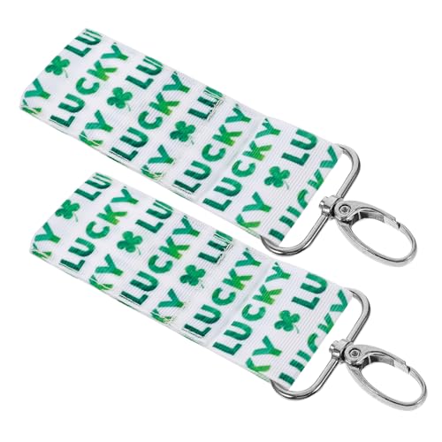 minkissy 2stücke Lippenstift- Schlüsselanhänger Für Bedruckte Lippenbalsam-Tasche Mit Praktischem Clip Für Handtaschen Und Schlüsselringe Lucky von minkissy