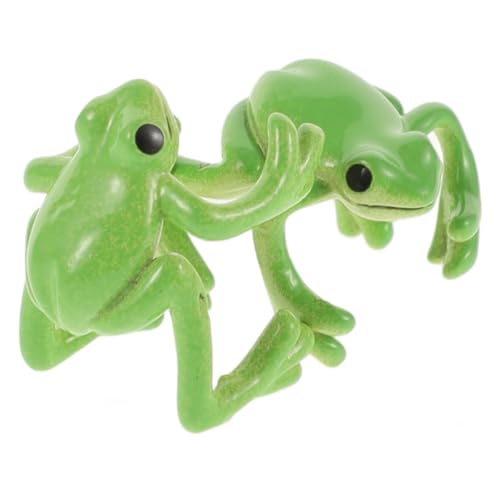 minkissy 2 Stück Frosch Ohrclip Damen Ohrklemme mit Tiermotiv Ohrschmuck Metall Langlebig Angenehm Clip Earrings Cool Earrings von minkissy